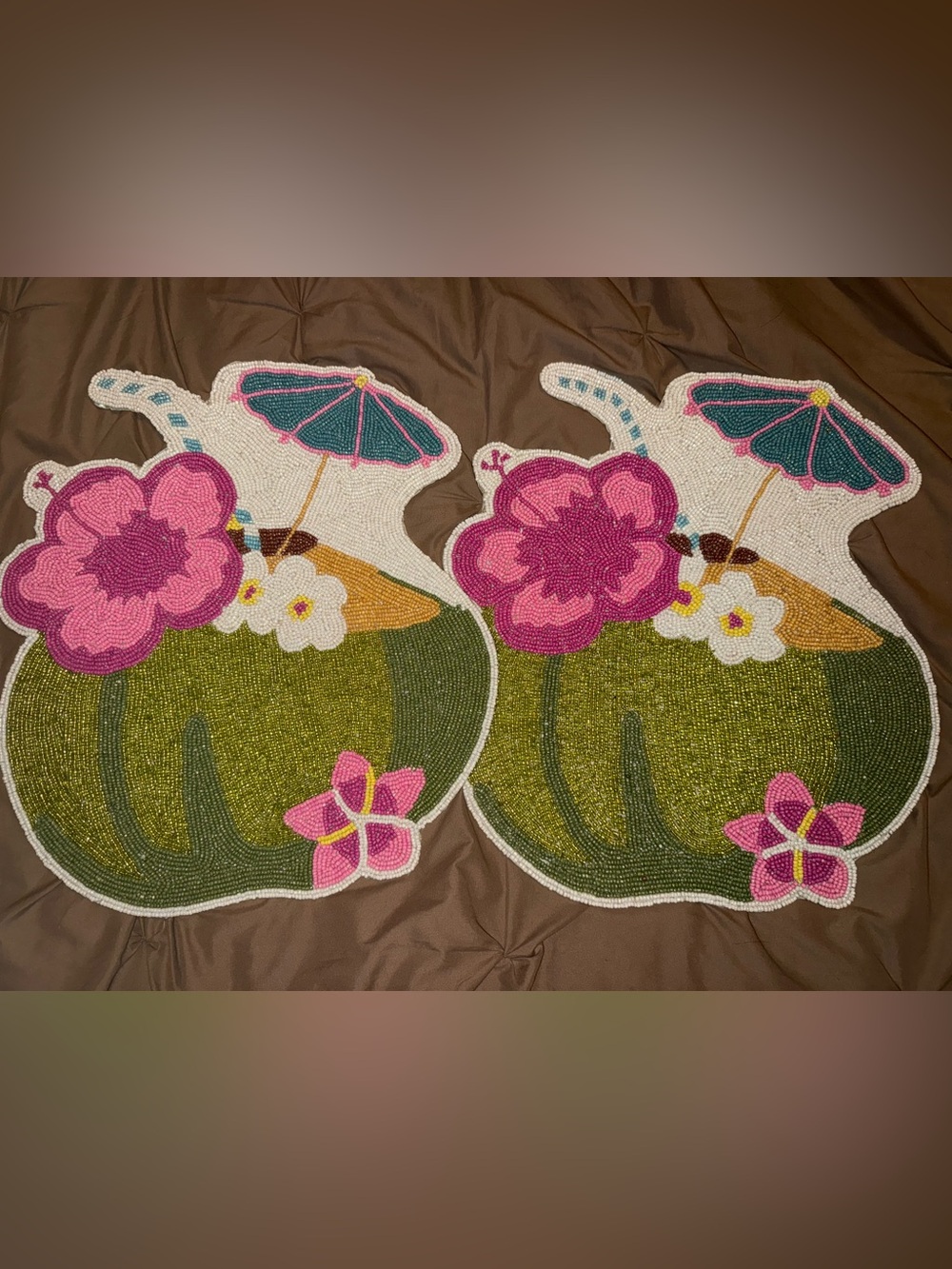 Beaded placemats